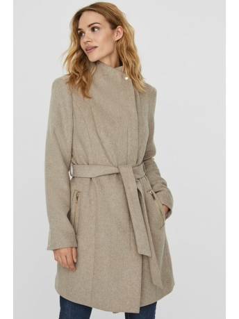 Vero Moda Jas VMTWODOPE BELT 3/4 WOOL JACKET GA NOOS 10237744 Silver Mink
