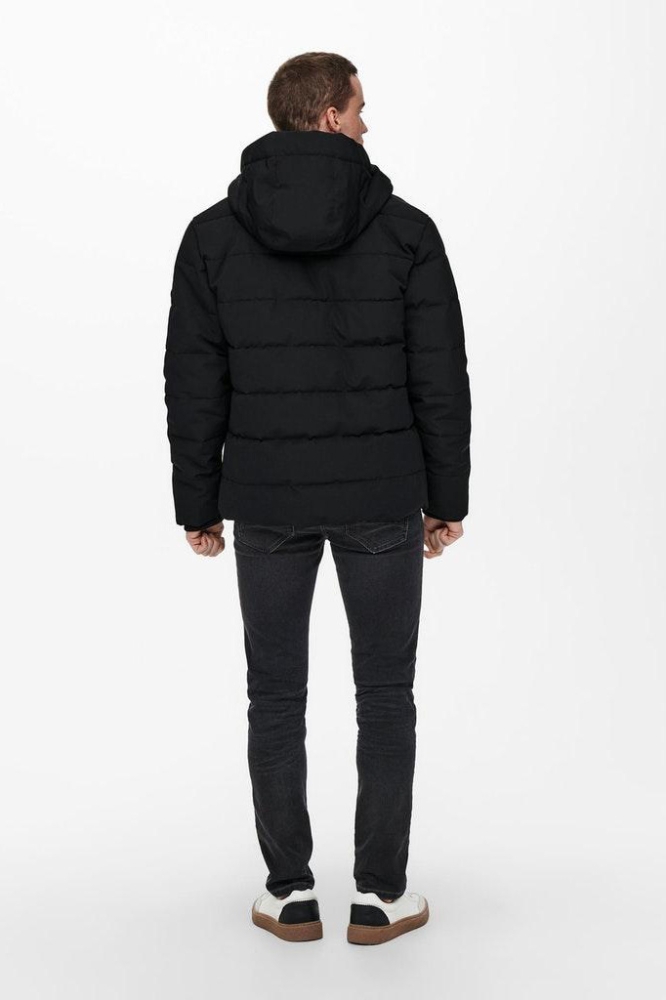 Only & Sons zwarte heren jas | Model