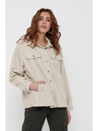 Only Jas ONLBITTEN LIFE CORD SHACKET PNT NOO 15182101 Silver Lining