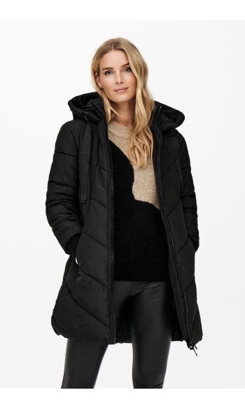 JDYSKYLAR PADDED HOOD JACKET OTW NO 15207784 Black/BLACK