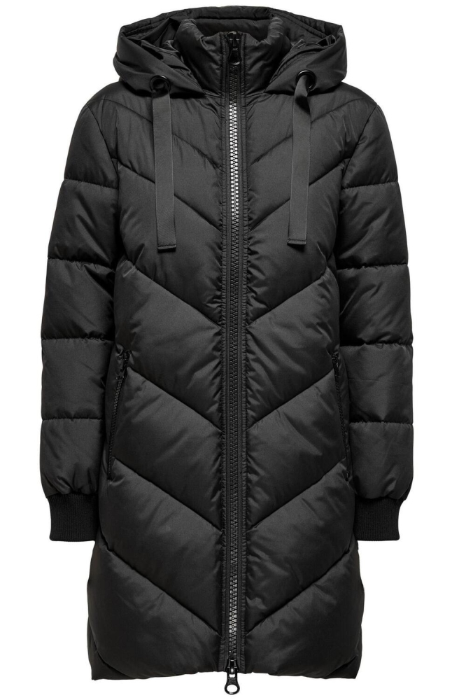 JDYSKYLAR PADDED HOOD JACKET OTW NO 15207784 Black/BLACK