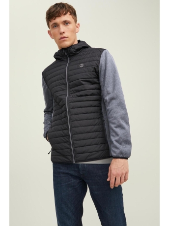 Jack & Jones Jas JJEMULTI QUILTED JACKET NOOS 12182242 BLACK/GREY MELANGE