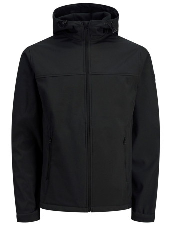 Jack & Jones Jas JJEMARVIN HOOD SOFTSHELL NOOS 12212363 Black