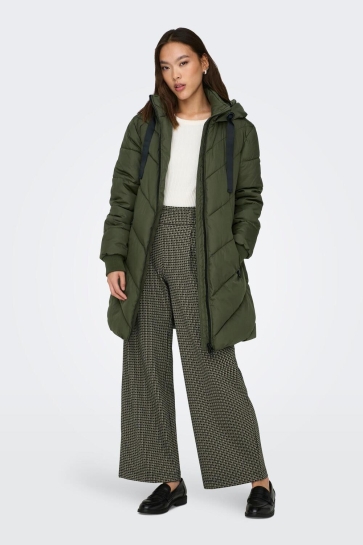 Jacqueline de Yong JDYSKYLAR PADDED HOOD JACKET OTW NO 15207784 Forest Night