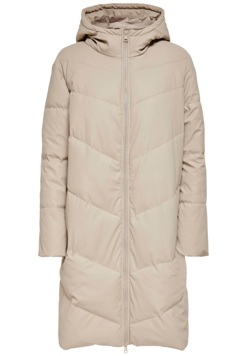 Jacqueline de Yong beige dames jas | Vooraanzicht
