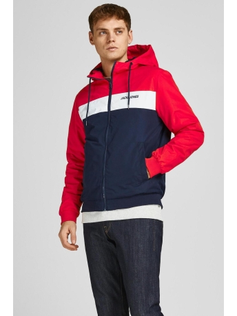 Jack & Jones Jas JJERUSH HOOD BOMBER NOOS 12200208 True Red