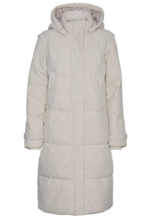 Vero Moda ecru dames jas | Vooraanzicht