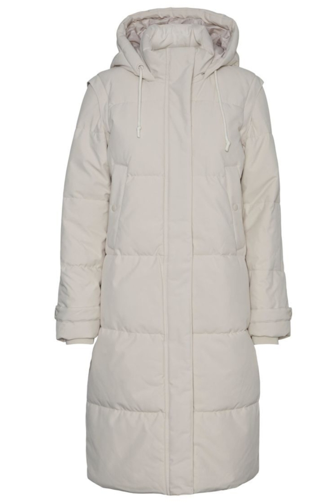 Vero Moda ecru dames jas | Vooraanzicht