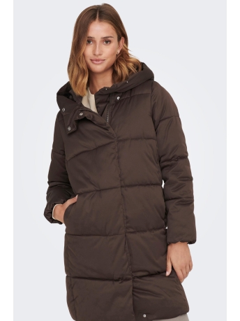 Jacqueline de Yong Jas JDYMUSTANG PADDED JACKET OTW NOOS 15270979 Chocolate Brown