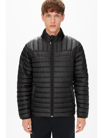 Only & Sons Jas ONSPIET QUILTED  HIGHNECK JACKET OT 22022612 BLACK