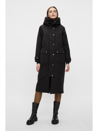 Object Jas OBJKATIE LONG COAT NOOS 23035938 Black