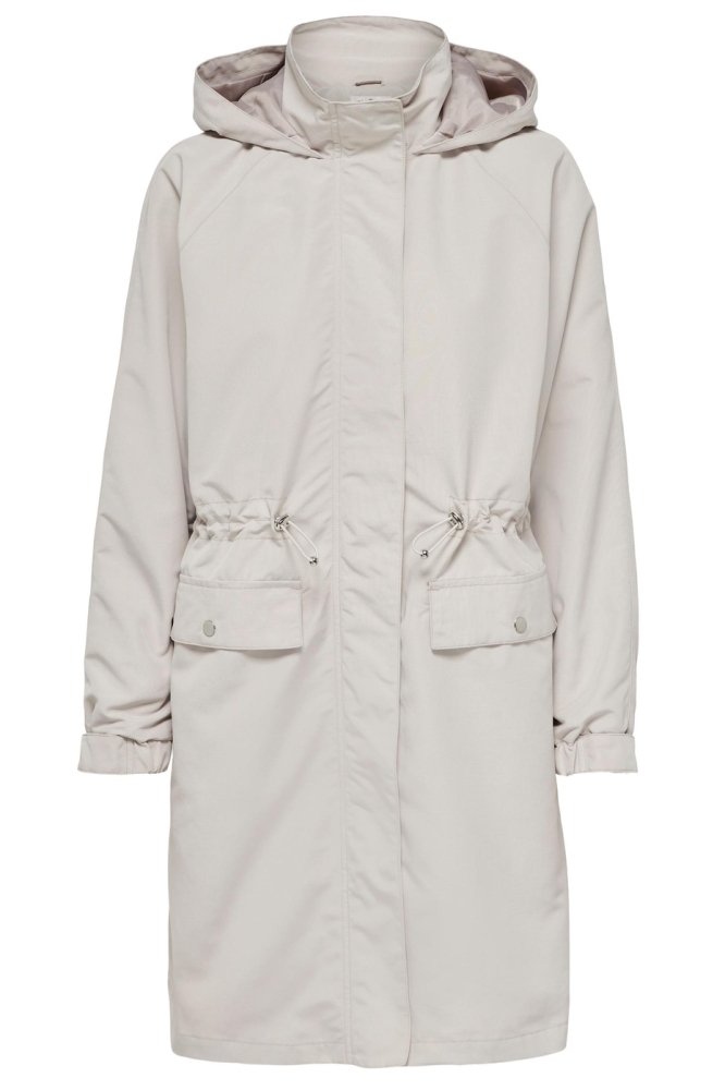 JDYROXANNE LONG HOOD JACKET OTW YFM 15287038 CHATEAU GRAY
