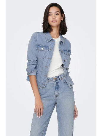 Jacqueline de Yong Jas JDYREMI SHORT LS JACKET LB DNM 15281573 LIGHT BLUE DENIM