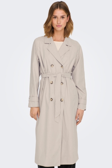 Jacqueline de Yong Jas JDYPANTHER OVERSIZE TRENCHCOAT OTW 15281785 CHATEAU GRAY