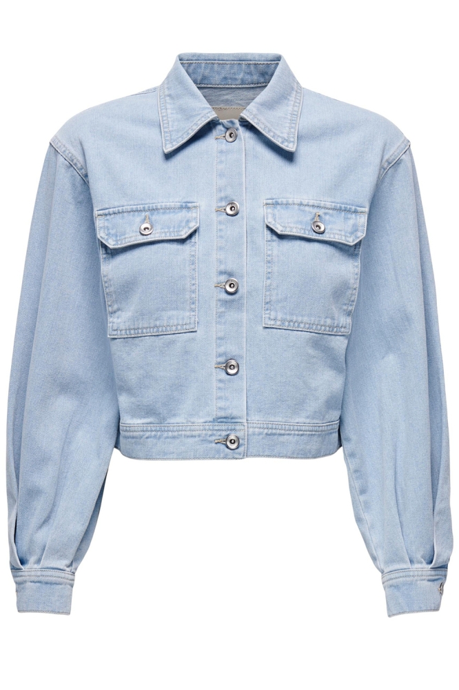ONLBRETT LS SHOULDER DNM JACKET BJ 15276641 LIGHT BLUE DENIM
