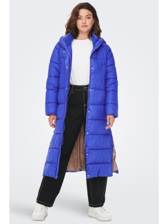 Only Jas ONLCAMMIE X- LONG QUILTED COAT OTW 15267338 Dazzling Blue