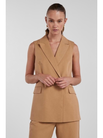 Pieces Vest PCTALLY  BLAZER VEST NOOS 17133310 INDIAN TAN