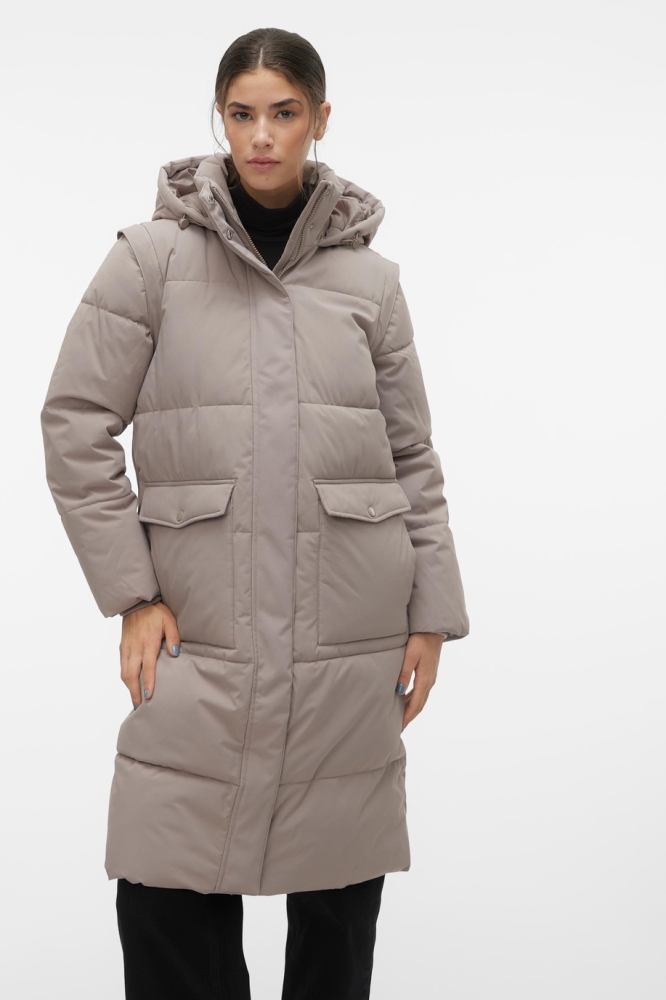 VMMADELYN LONG COAT NOOS 10292917 Taupe Gray