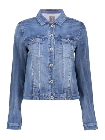 Geisha Jas STRAIGHT FIT JEANS JACKET 35008 10 MID BLUE DENIM