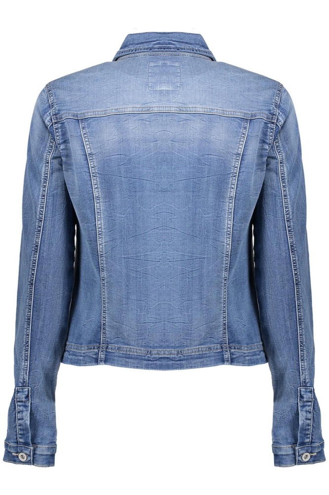 STRAIGHT FIT JEANS JACKET 35008 10 MID BLUE DENIM