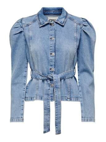 Only Jas ONLJULES LS BELT DNM JACKET AZG 15297970 MEDIUM BLUE DENIM