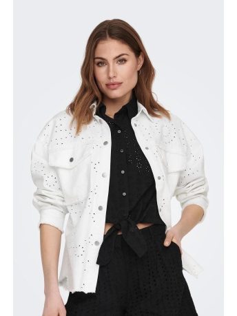 Only Jas ONLELENA EMB JACKET OTW 15286848 BRIGHT WHITE