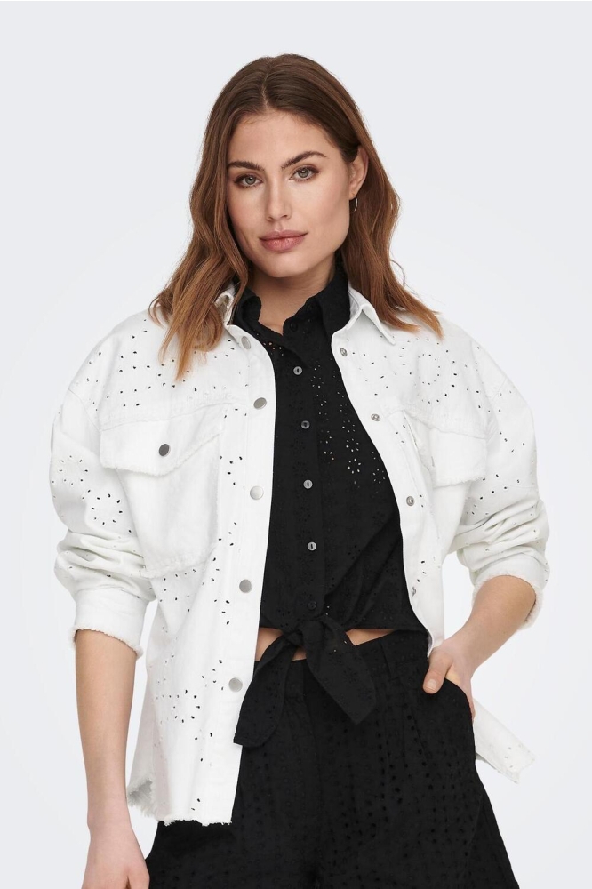 ONLELENA EMB JACKET OTW 15286848 BRIGHT WHITE