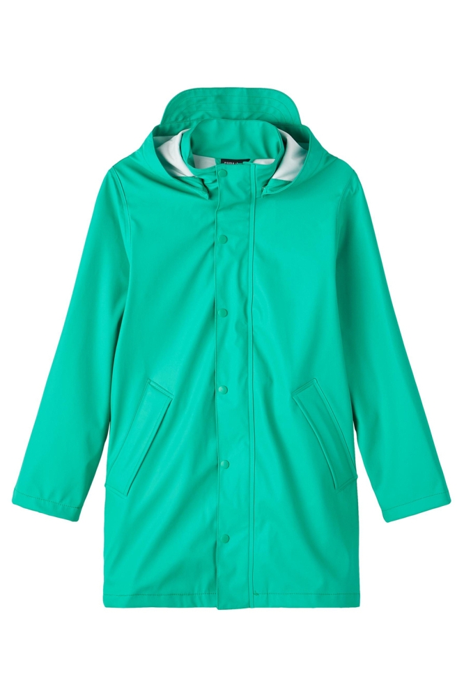 NKNDRY RAIN JACKET LONG 1FO NOOS 13209556 Emerald