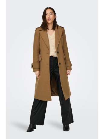 Only Jas ONLEMMA FITTED LONG COAT OTW 15298717 TOASTED COCONUT