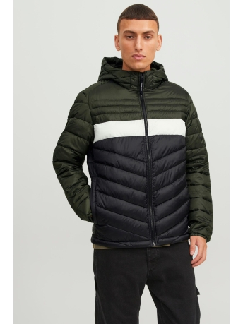 Jack & Jones Jas JJEHERO PUFFER HOOD NOOS 12211785 Rosin/BLOCKED