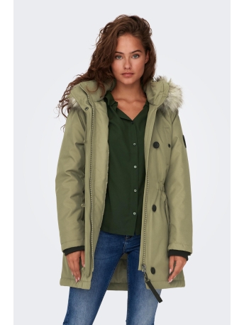 Only Jas ONLIRIS FUR WINTER PARKA CC 2023 OT 15304625 ALOE