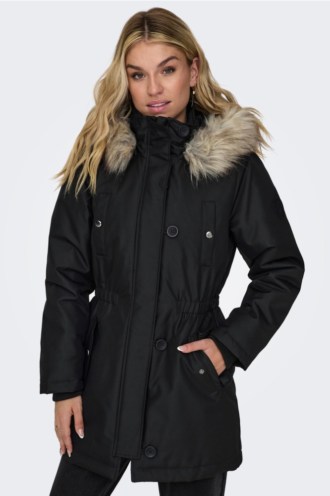 ONLIRIS FUR WINTER PARKA CC 2023 OT 15304625 BLACK