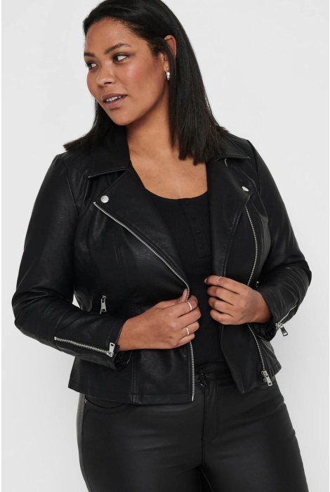 Only Carmakoma caremmy faux leather biker noos