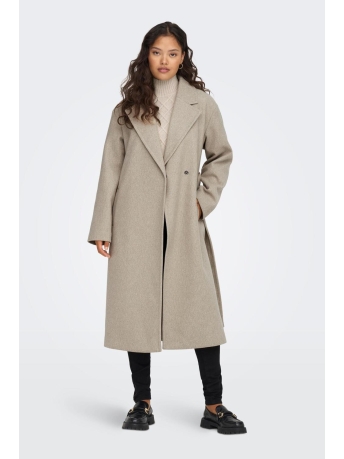 Jacqueline de Yong Jas JDYVIOLA LONG COAT W. BELT OTW HAB 15302229 NATURE/MELANGE