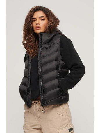 Superdry Jas HOODED FUJI GILET W5011562A BLACK