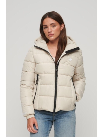Superdry Jas HOODED SPIRIT SPORTS PUFFER W5011630A PELICAN