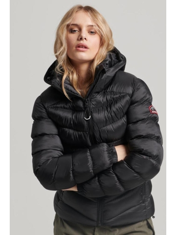 Superdry Jas HOODED FUJI PADDED JACKET W5011593A BLACK