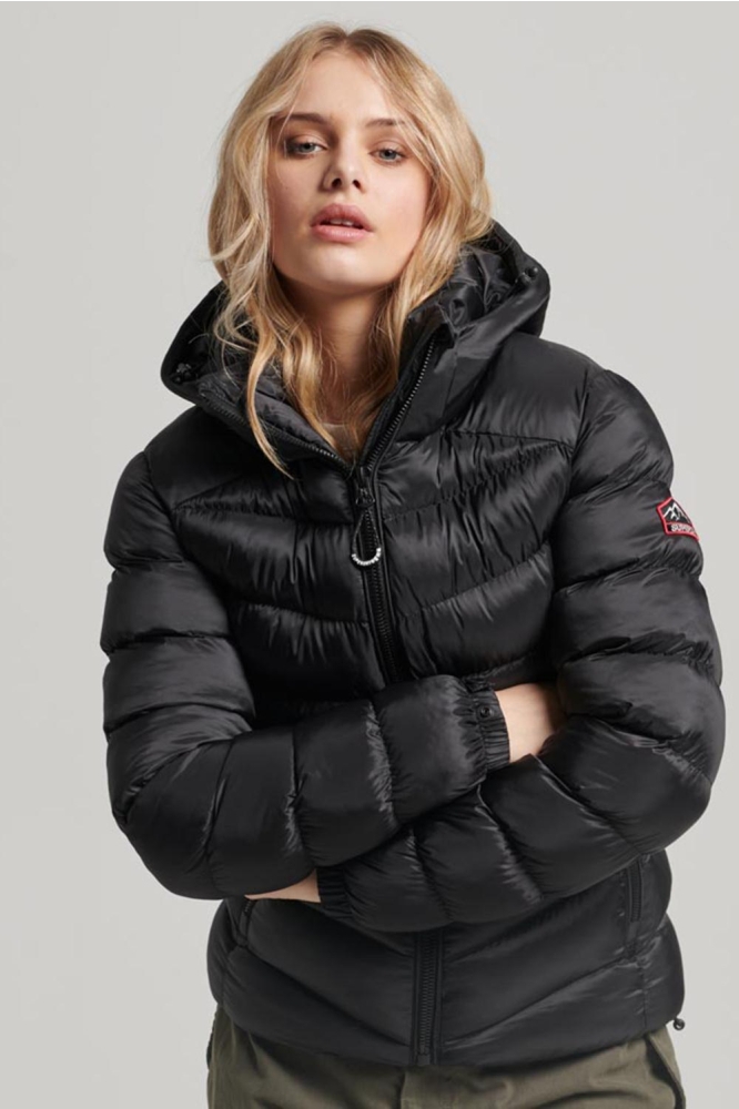 HOODED FUJI PADDED JACKET W5011593A BLACK
