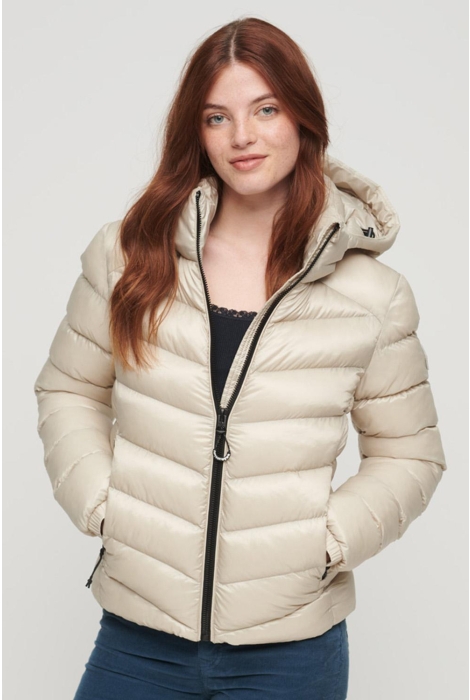 hooded fuji padded jacket w5011593a superdry jas pelican beige