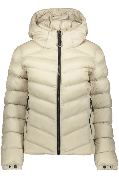 hooded fuji padded jacket w5011593a superdry jas pelican beige