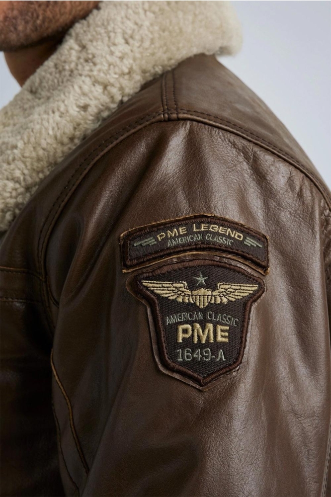 PME legend bruine heren leren jas