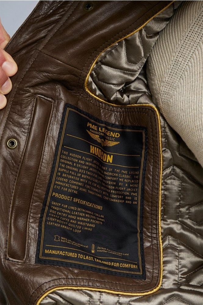 PME legend bruine heren leren jas