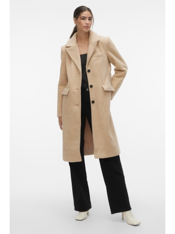 Vero Moda Jas VMFRISCO LONG COAT 10292605 TIGERS EYE/MELANGE