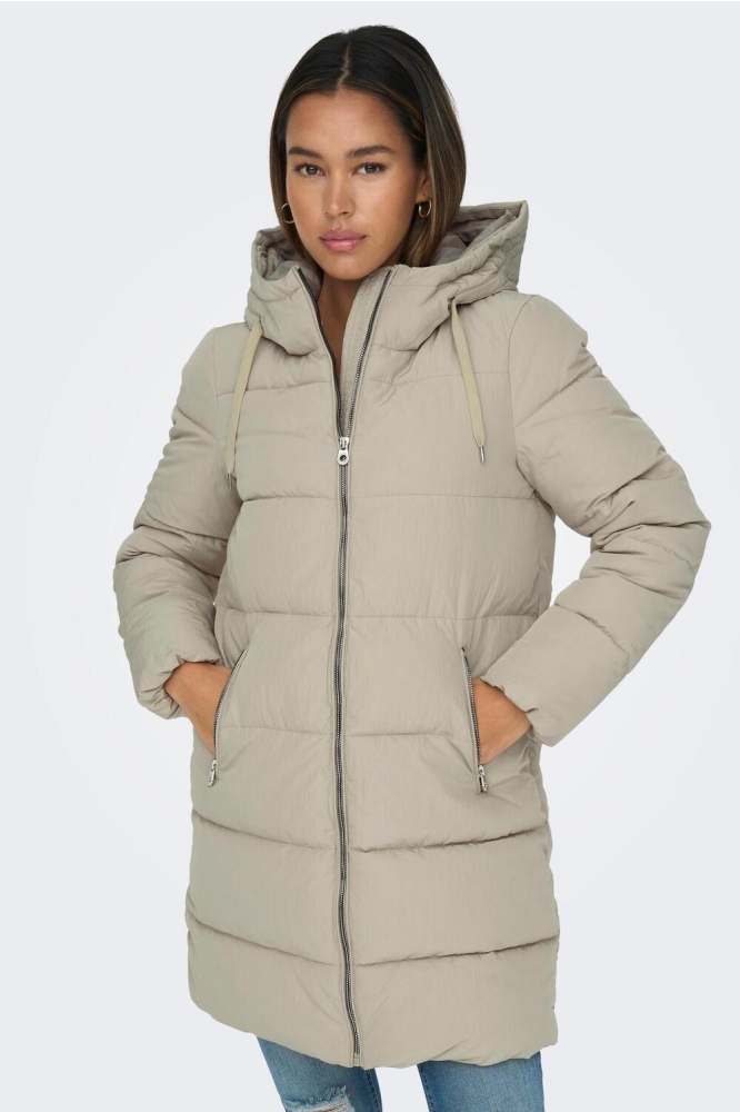 ONLDOLLY LONG PUFFER COAT OTW NOOS 15205369 WEATHERED TEAK