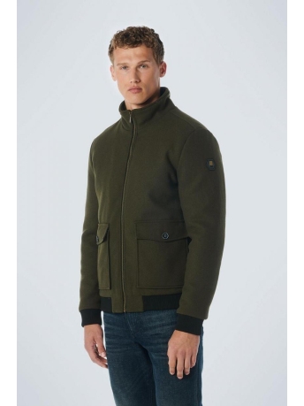 NO-EXCESS Jas JACKET SHORT FIT WITH WOOL 21630809 059 DARK ARMY