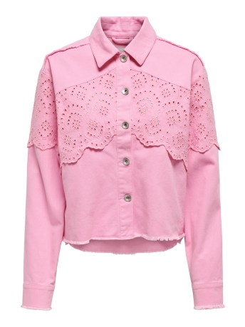 Only Jas ONLELENA CROCHET JACKET OTW 15232378 Begonia Pink