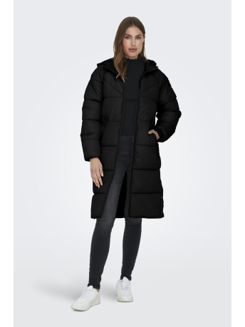Only Jas ONLNEWAMANDA LONG PUFFER COAT CC OT 15304786 BLACK