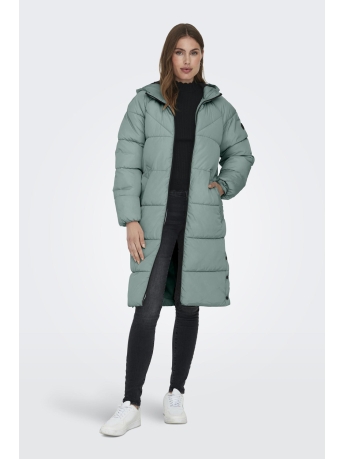 Only Jas ONLNEWAMANDA LONG PUFFER COAT CC OT 15304786 Blue Surf
