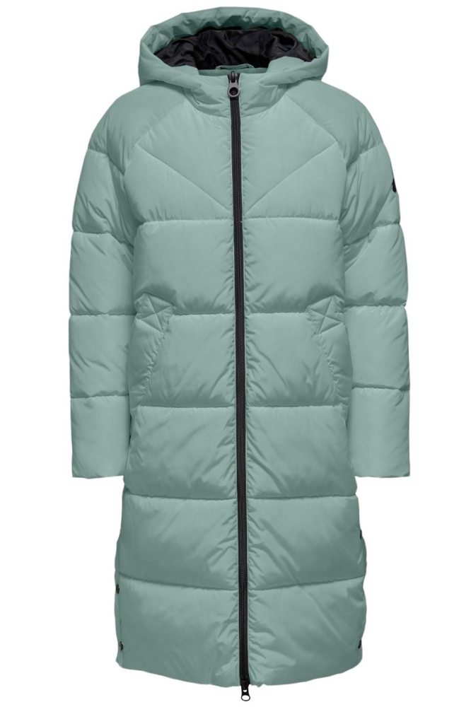 ONLNEWAMANDA LONG PUFFER COAT CC OT 15304786 Blue Surf