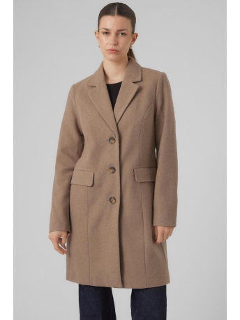 Vero Moda Jas VMGIANNACINDY COAT AW23 BOOS 10288831 BROWN LENTIL/MELANGE
